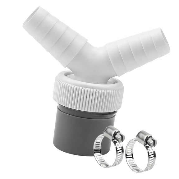 Double Outlet Laundry Drain Connector Y Shaped Splitter Texture Suitable for 40mm Pipes for Efficient Drainage