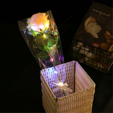 Efavormart 7FT | 20 LED Blush/Rose Gold Artificial Rose Flower Garland ...