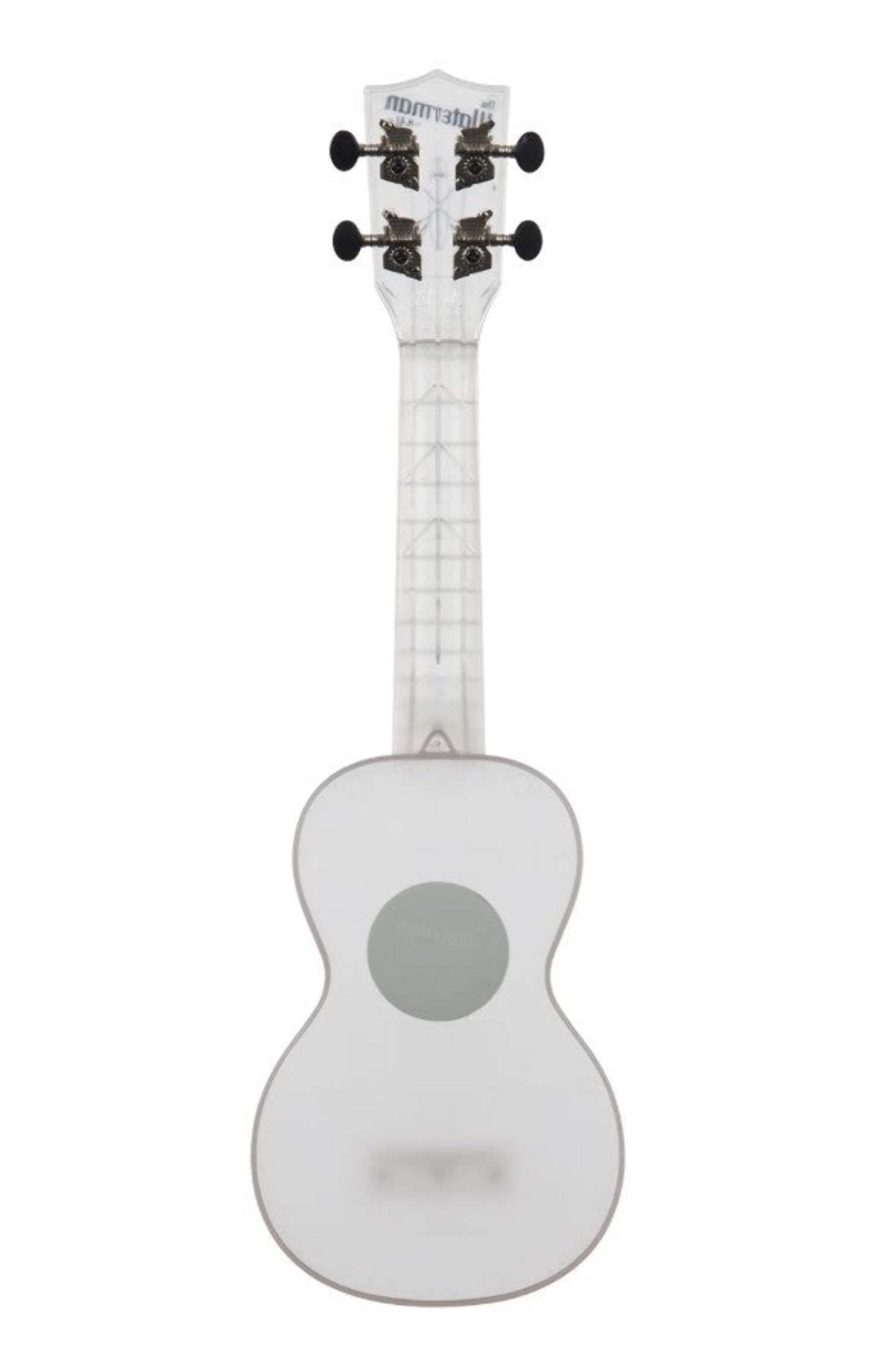 Kala Soprano Waterman Ukulele, Transparent Frosted Glass, 1 lb