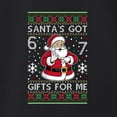 thumbnail image 3 of Wild Bobby Santa's Got 6 7 Gifts For Me Christmas Unisex Sweater | Funny Holiday Unisex Crewneck Sweatshirt, 3 of 5