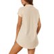 thumbnail image 3 of Camisa de botón INSPIRE CHIC para mujeres, casual de oficina, cuello en V, con bolsillos, blusa de manga corta, albaricoque, XS, 3 of 6