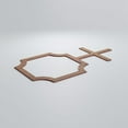 thumbnail image 3 of Ekena Millwork 40 7/8"W x 23 3/8"H x 3/8"T Large Bradley Decorative Fretwork Wood Wall Panels, Walnut, 3 of 7