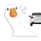 thumbnail image 2 of Pegatina para ventana de coche con forma de pato, pregunta artística genial, arte de pato, pegatina impermeable, calcomanía para ventana exterior, calcomanía de precaución para coche, camión, exterior, 2 of 5