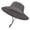 Dark Grey, variant on Womens Sun Hat with Ponytail Hole, 4.3" Wide Brim UPF 50+ Waterproof Bucket Hat, Shapable & Packable for Beach Hiking Fishing - Dark Grey