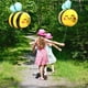 thumbnail image 3 of Paquete de 6 globos con forma de abeja feliz de Hokilands para decoración de fiestas, 3 of 9