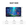 thumbnail image 4 of FJPT Colorful Butterflies Forest Scene Non Slip Flannel Floor Mat Kitchen Mat For Bathroom Kitchen Bedroom Decor 24x16 inch, 4 of 5