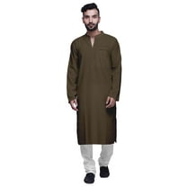 Atasi Solid Traditional Kurta For Men Chinese collar Long Shirt Ethnic Clothing