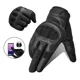 thumbnail image 1 of Guantes De Cuero Para Moto Pantalla Táctil Guantes, Negro, 1 of 8
