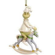Lenox China Grinch Rides a Rocking Horse ~ A Rockin' Grinch Christmas Ornament