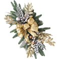thumbnail image 3 of SNNROO Christmas Staircase Bow Pendant Teardrop Swag Stair Railing Decorative Swag, 3 of 10