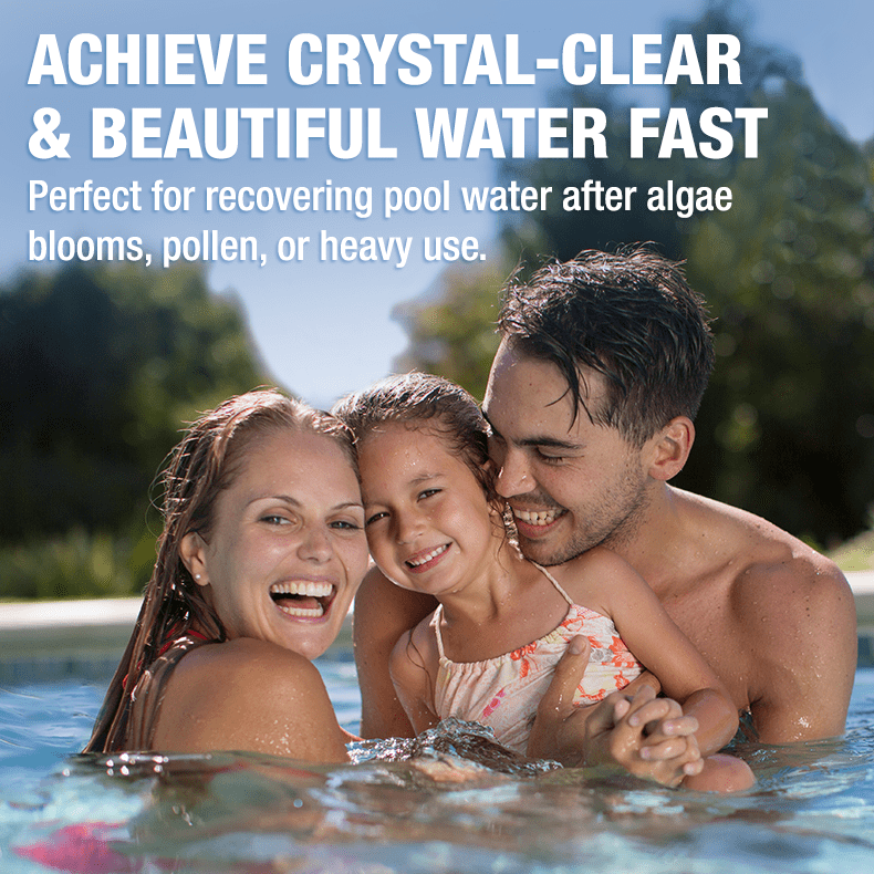 Doheny's Pro-Grade Plus Pool Medic Plus | Fast Acting Water Clarifier | Quickly Remove Contaminants to Clear Cloudy Pools Fast | Safe, Simple & Effective