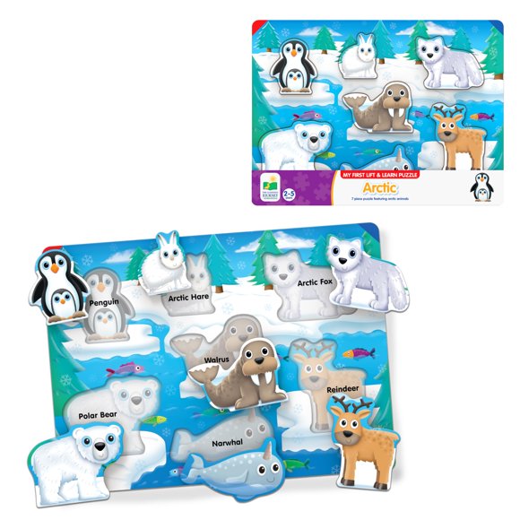 The Learning Journey Mon Premier Levage & Apprentissage - Casse-Tête Éducatif 7 Pcs Casse-Tête Éducatif pour Tout-Petits de 2 à 5 Ans Casse-Tête Amusant pour Garçons & Filles Jouets Éducatifs Primés