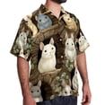 thumbnail image 2 of Tmall Men's Short Sleeve Shirts, Casual, Printed, Button Down, Beach Shirt - Spread Collar Tops for Summer Beach Fun, 2 of 6