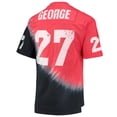 thumbnail image 3 of Men's Mitchell & Ness Eddie George Black/Scarlet Ohio State Buckeyes Name & Number Tie-Dye V-Neck T-Shirt, 3 of 3