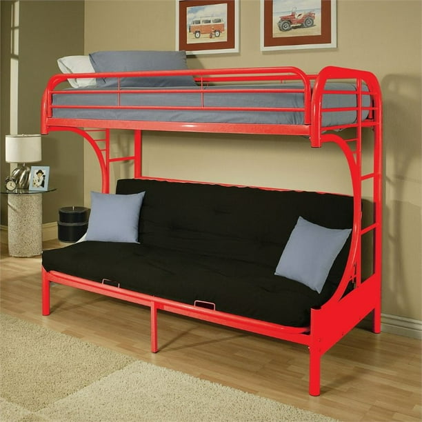 Eclipse Twin Over Full Futon Bunk Bed, Twin Over Full Bunk Bed With Futon