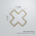thumbnail image 3 of Ekena Millwork 7 3/8"W x 7 3/8"H x 1/4"T Extra Small Fowler Decorative Fretwork Wood Wall Panels, Alder, 3 of 18