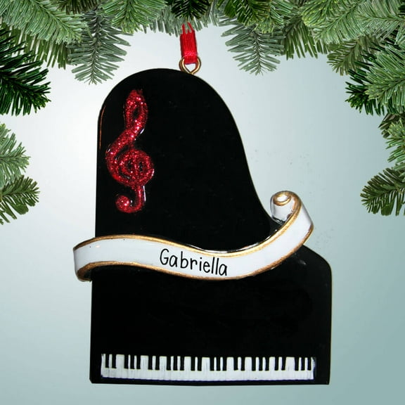 Personalized Piano Christmas Ornament - Pianist - Musician - Learning to Play Piano - Instruments
