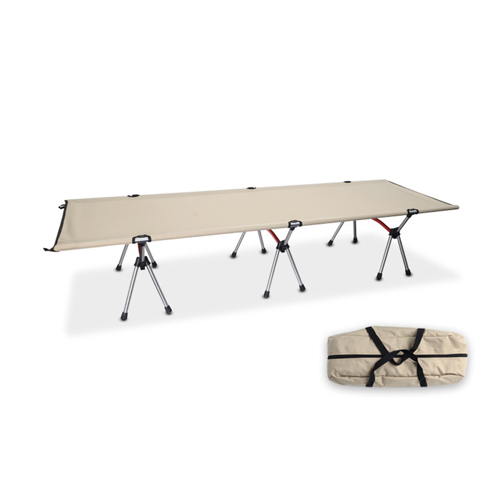 Goodhd Outdoor Folding Camping Bed Single Person Cot Portable Foldable