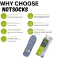 thumbnail image 6 of NotSocks Sockless Insole Covers for Flats & Shoes - No Show Odor-Free Shoe Liners - Heather Gray (1-Pack), 6 of 8