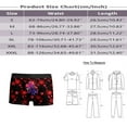 thumbnail image 3 of Men's Boxer Briefs Heart Print Fashion Stretch Ventilate Cotton Underwear Elastic Waistband Soft Comfortable Trunks Red L, 3 of 5