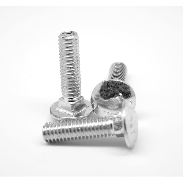Carriage Bolts M8 x 120/120 mm with Flange Nuts M8 Made of A2 Stainless  Steel (Pack of 100)  DIN 603 & DIN 6923 - Mushroom Screws - Hex Nuts with  Flange MESAROS® : : DIY & Tools