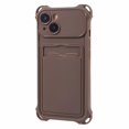 thumbnail image 1 of KAIYANG Serie HRX para iPhone 15 Funda de TPU con ranura para tarjetas, resistente a caídas (corte preciso), estilo A, iPhone 15 marrón, 1 of 5
