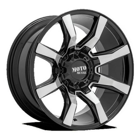 Moto Metal Aluminum Rim MO804 SPIDER 20X10in Gloss Black Machined Finish, MO80421035518N