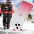 thumbnail image 2 of Compatible with iPhone 13 Pro Max 2022 6.7'' Cute Transparent Shockproof Phone Case, Cute Luxury Curly Wavy Border Soft for Girls Women Phone Case (Gradient Pink), 2 of 12