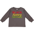 thumbnail image 3 of Inktastic Black History Month Red, Green, Yellow Boys or Girls Long Sleeve Toddler T-Shirt, 3 of 5