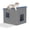 Gray & Blue, variant on LHBcraft Outdoor Cat House, Weatherproof PP Cat Shelter for Feral & Stray Cats, Durable All-Season Pet House for Garden & Patio ,Black