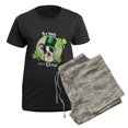 thumbnail image 5 of CafePress - St. Patrick Boston Terrier Women's Dark Pajamas - Women's Short Sleeve Print T-Shirt and Pants Dark Cotton Pajama Set, 5 of 7