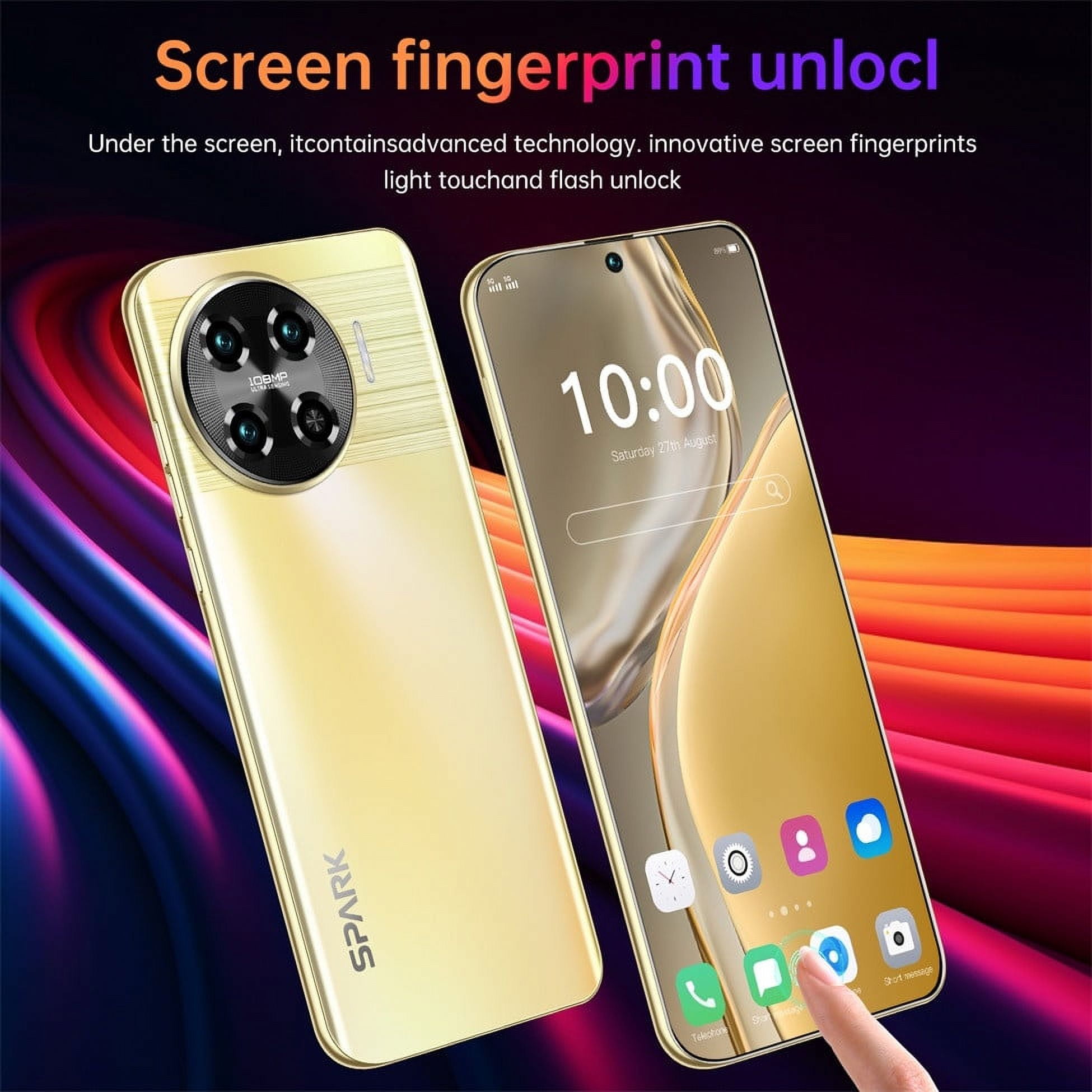 FYTPOV Android Phone, The New Spark 20pro + Android 6.8-inch 4G All Netcom 3 + 64G Smartphone, Cell Phones Unlocked