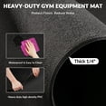 thumbnail image 3 of Signature Fitness PVC Equipment Mat, Black, Available in 4 Sizes, Protective Floor Mat for Treadmills, Exercise Bikes, and Home Gym Equipment, 3 of 6