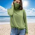 thumbnail image 2 of Fanxing Sun Protection with Mask for Women UPF 50+ Sun Protection Long Sleeve Sun Shirt for Outdoor Green,M, 2 of 6