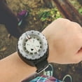 thumbnail image 3 of Wristband Compass, Luminous Accurate Scale Strong Magnet Positioning Column Balanced Way Diving Compass  For Underwater Caving Expedition Gray, 3 of 8