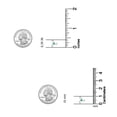 thumbnail image 5 of LeCalla 925 Sterling Silver Stud Earrings for Women | Turquoise Triskele Studs Earrings, 5 of 7