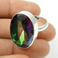thumbnail image 2 of Mystic Topaz Gemstone Wedding Ring, 925 Sterling Silver Handmade Jewelry, Engagement&nbsp;Gifts For Her, Promise Ring, Cocktail Ring, Birthday&nbsp;Gifts, Mothers Day&nbsp;Gifts (mystic-topaz, 13), 2 of 4