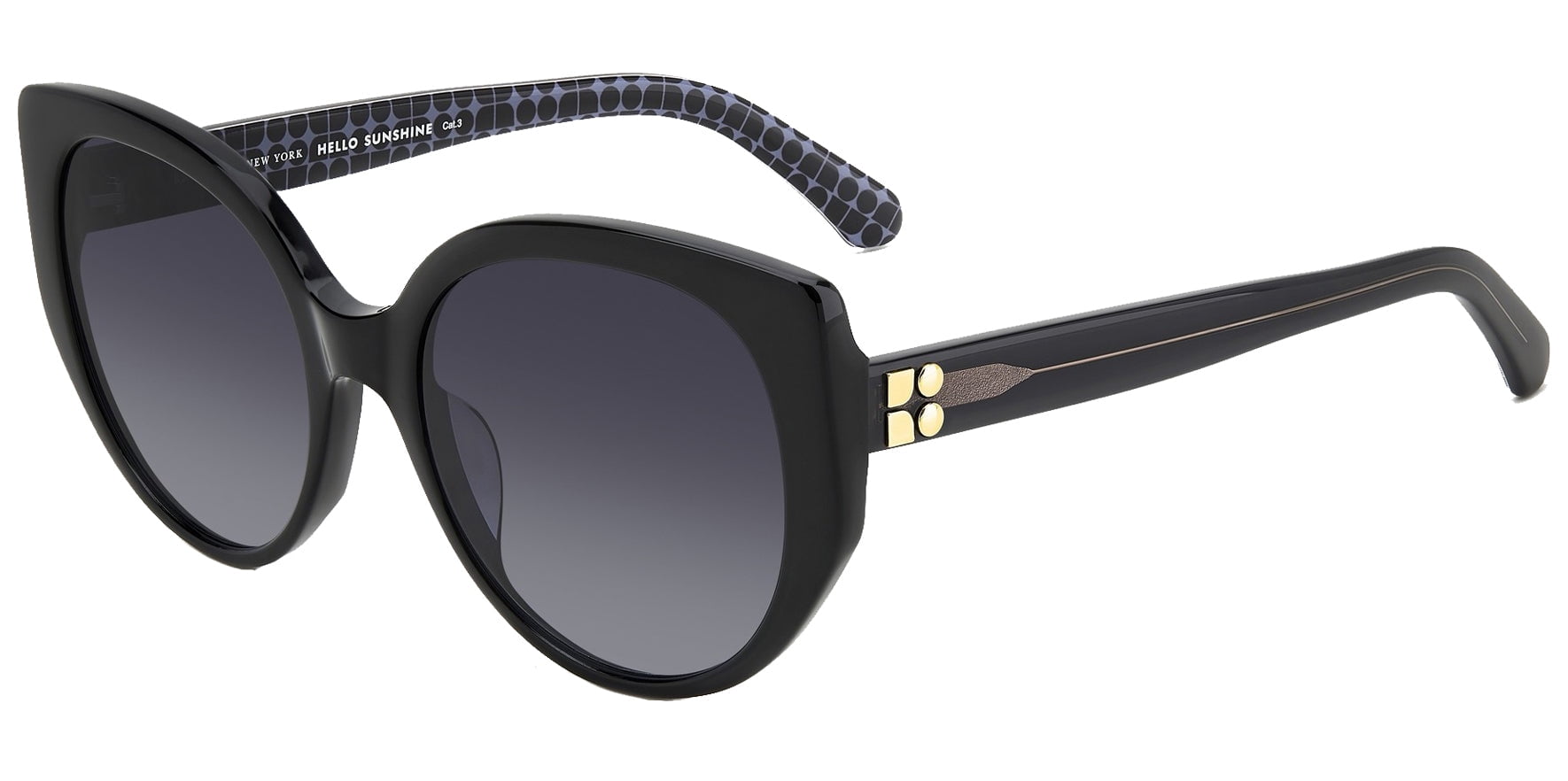 BRI-DE ブリディエ Kate Spade Bria Women's Round Sunglasses w/ Gradient Lens