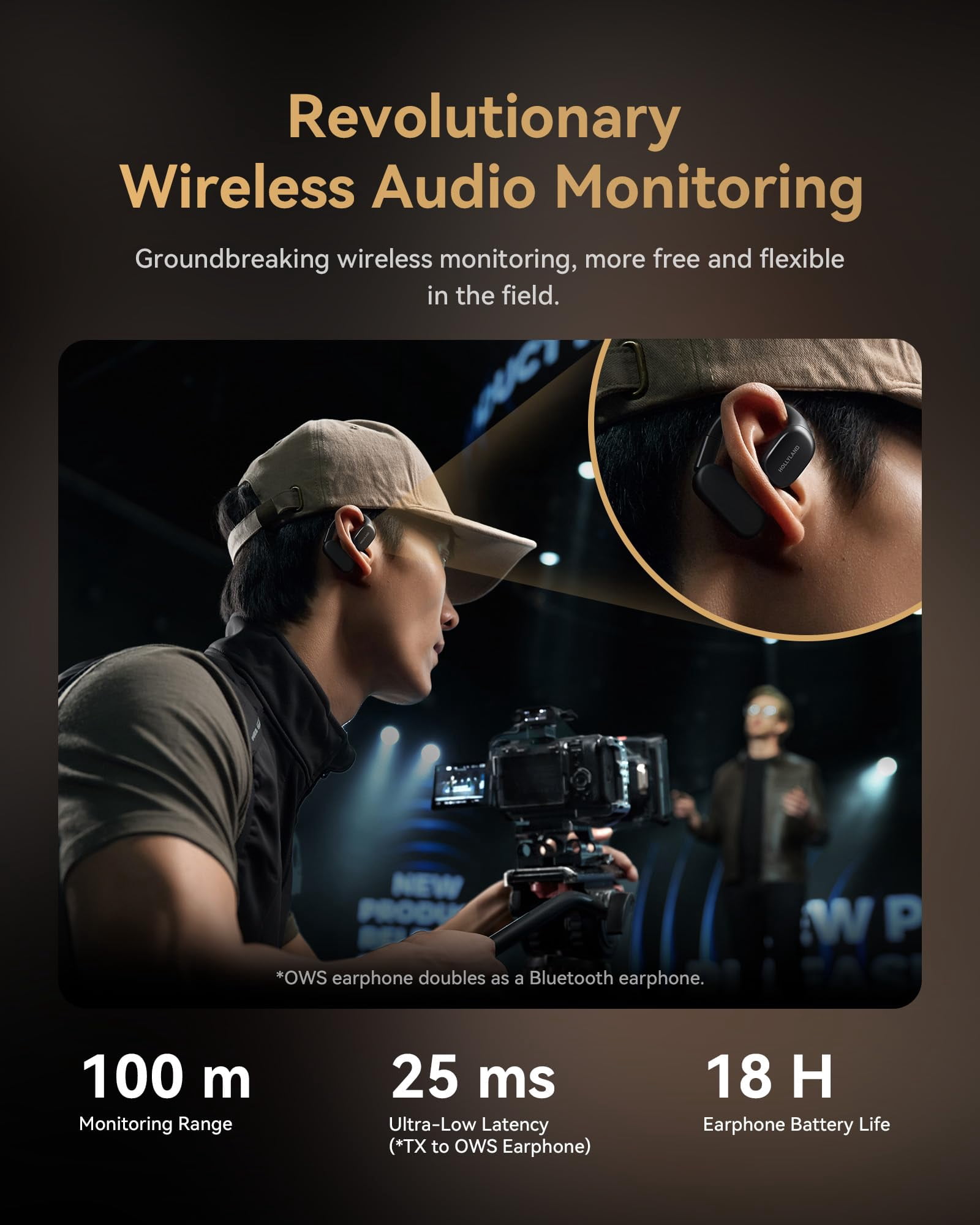 Hollyland LARK MAX 2 Ultimate Combo Wireless Microphone System 32-Bit Float Internal Recording with AI Noise Cancellation