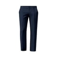 thumbnail image 7 of Business Casual Mens Pleated Front Dress Pants Button Elastic Waist Straight-Leg Golf Trousers Dad Gifts, 7 of 7