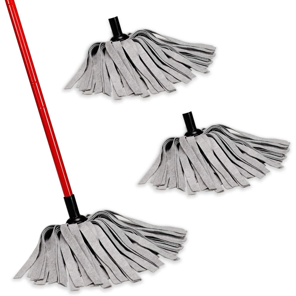 Eyliden Mop for Floor Cleaning Wet Dry Mopping Easy to Use with Extra 2