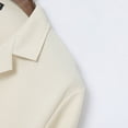 thumbnail image 6 of Men's Spring Fall 2-Piece Set, Casual Collar Long Sleeve Shirt and Long Pants, Smart Casual Office Outfit For Business and Daily Wear,Khaki,2XL, 6 of 9