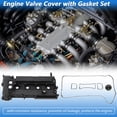 thumbnail image 2 of Tapa de Válvula del Motor Unique Bargains para Ford Focus 2.0L 2012-2014, Tapa de Balancines con Junta, Tornillo, Tapa de Aceite y Sello de Tubo de Bujía No.CM5Z6582AH Plástico 1 Set, 2 of 8