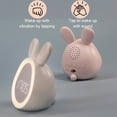 thumbnail image 4 of Yuarrent reloj despertador de conejo, relojes digitales de escritorio, música ajustable, despertador, entrenador de sueño, reloj, Type3 NO3, 4 of 6