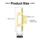 thumbnail image 2 of 10 Pcs Bisagra No Mortaja de Metal, Bisagras para Puertas de Gabinete para Hardware de Muebles, Ventana de Closet, Dorado, 2 of 5