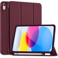 thumbnail image 1 of KOMI for iPad 10th Generation Case 2022 with Pencil Holder, iPad 10.9 Inch Case [Support Touch ID] Flexible TPU Back Shell Smart Trifold Stand Protective Cover, Auto Wake/Sleep, 1 of 5