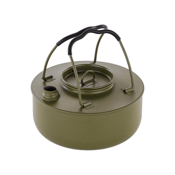 Hervidor de agua para acampar Tetera Tetera Cafetera portátil de acero inoxidable Agua 1.5L