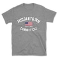 thumbnail image 1 of Middletown Connecticut Patriot Men's Cotton T-Shirt, 1 of 1