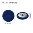 thumbnail image 2 of Uxcell 20pcs 40L Fabric Cloth Covered Button 25mm Round Holes Metal Shank Sewing Buttons for Dress Blouses Deep Blue, 2 of 5