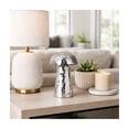 thumbnail image 2 of Mosaic Mushroom Figurine for Home Decor - Modern Mirror Sculpture for Living Room, Bathroom, Office, and Shelf Decor - Modern Ornaments Accents for Coffee Table and Room Styling - 10", Silver, 2 of 12